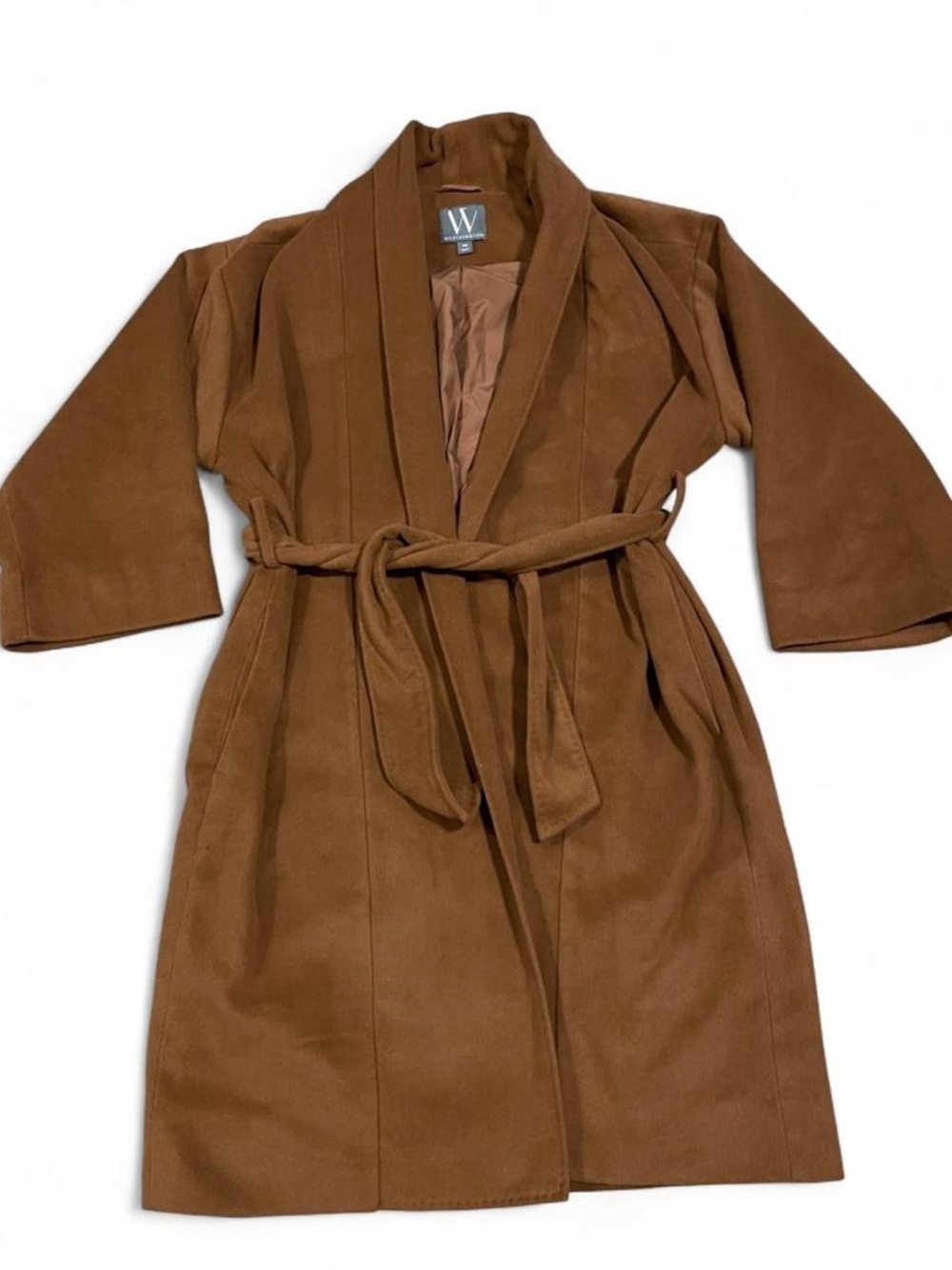 Worthington Brown Wrap Belted Coat
